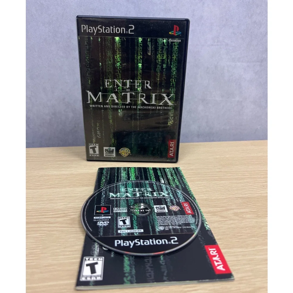 Sony PlayStation 2 2003 Enter the Matrix Video Game Complete with Manual